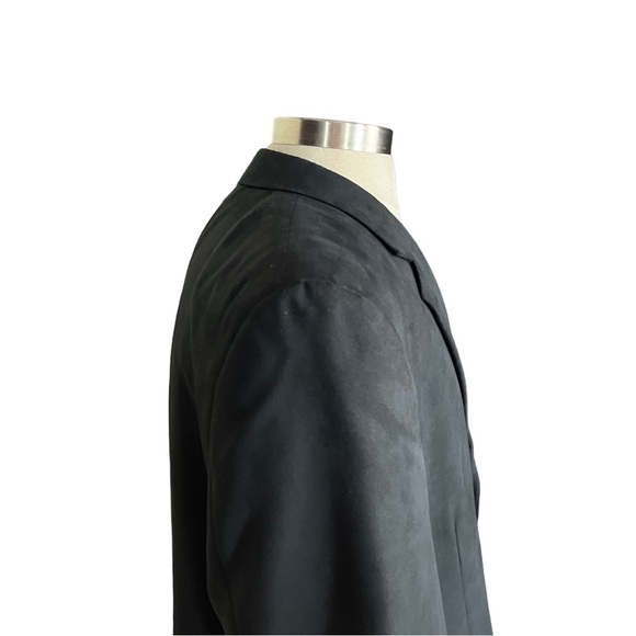 Bert Pulitzer Supra Suede Men Charcoal Grey 3 Button Suit Jacket Sz 46R Soft EUC - Picture 8 of 16